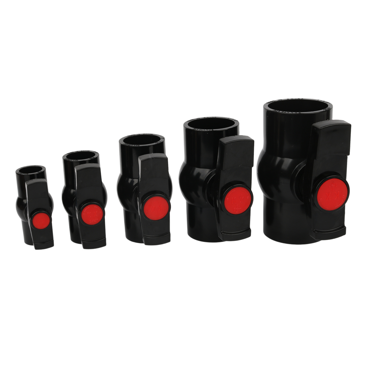 Aquarium Planet - 1pc 20/25/32/40/50mm Black PVC Ball Valve