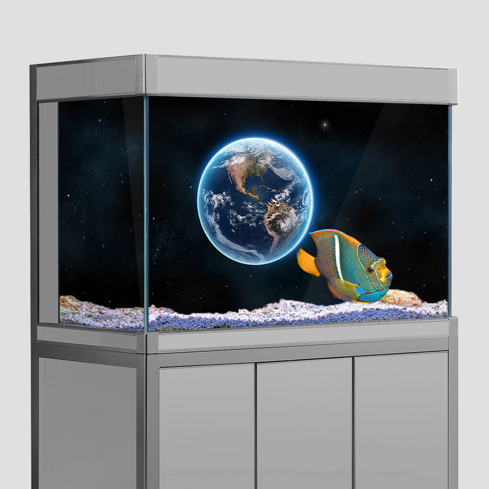 Aquarium Planet - Aquarium Fish Tank Background Sticker,Earth Planet