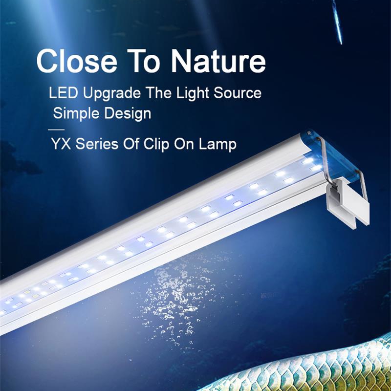 Aquarium Plant Light - Extensible Waterproof Clip on Lamp For