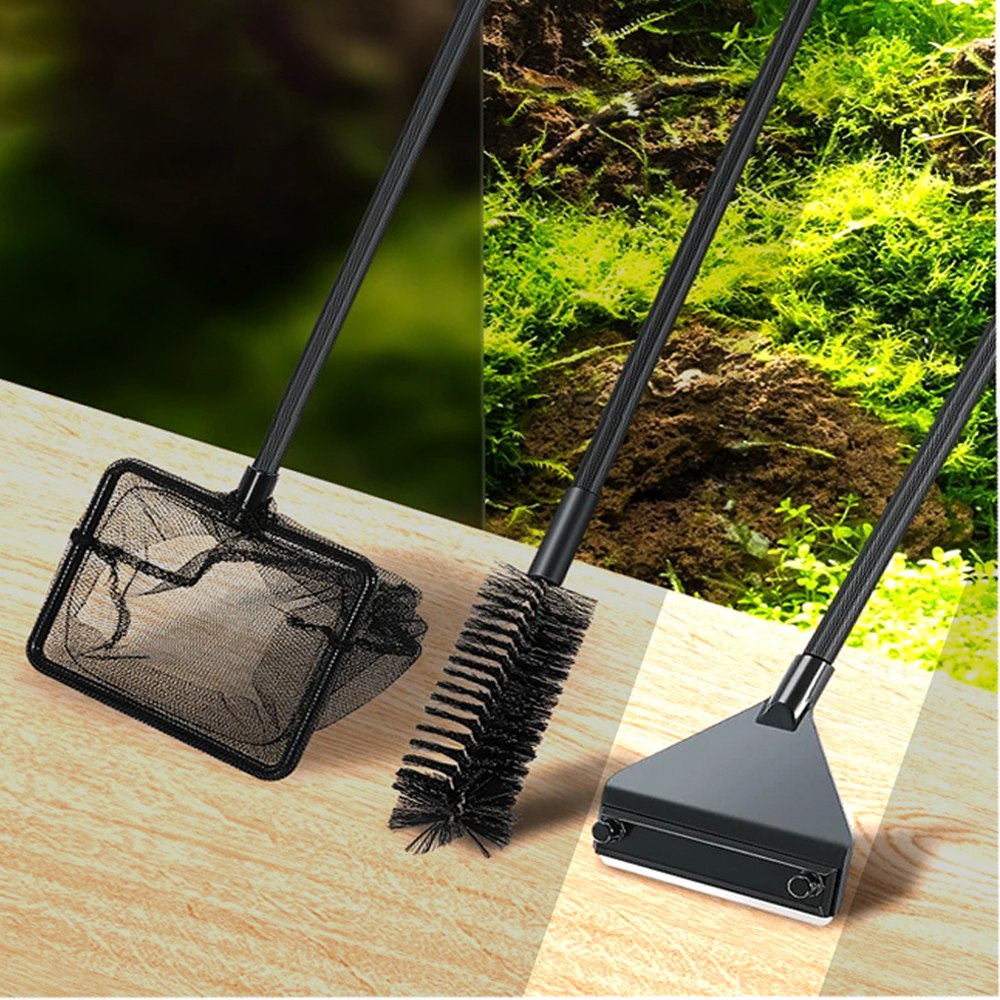 Aquarium Plant Grass - Aquarium Algae Remover Aluminum Alloy Stainless