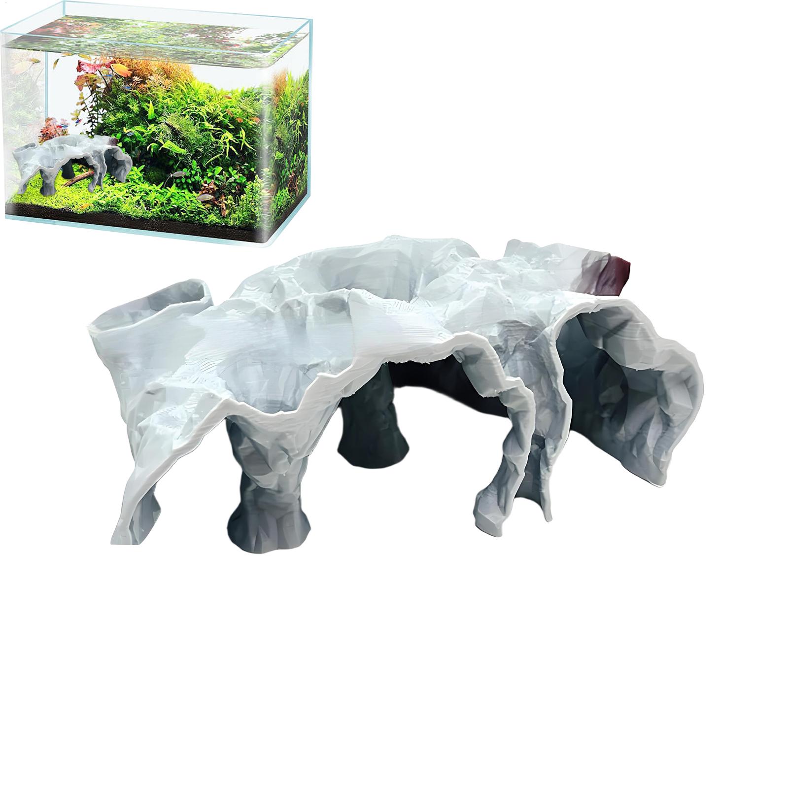Planted Aquarium For Betta - Fish Tank Cave Aquarium Underground Tunnel