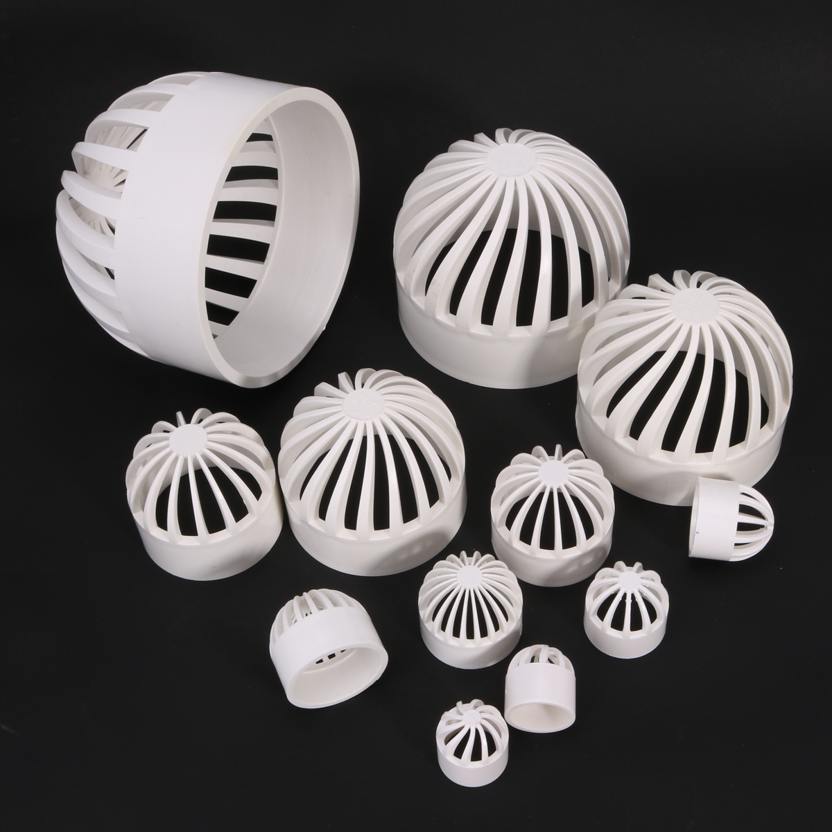 Aquarium Planet - White 20~110mm PVC Pipe Breathable Cap