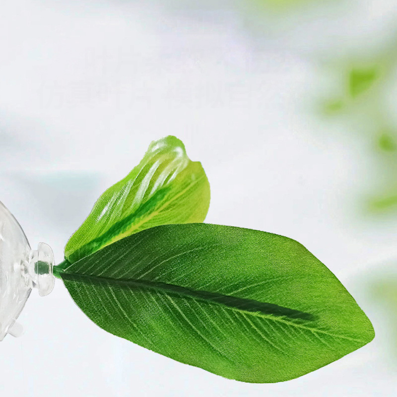 1 Pc Green Leaf Hammock For Be - Planted Aquarium For Betta incelemesi ve fiyatı