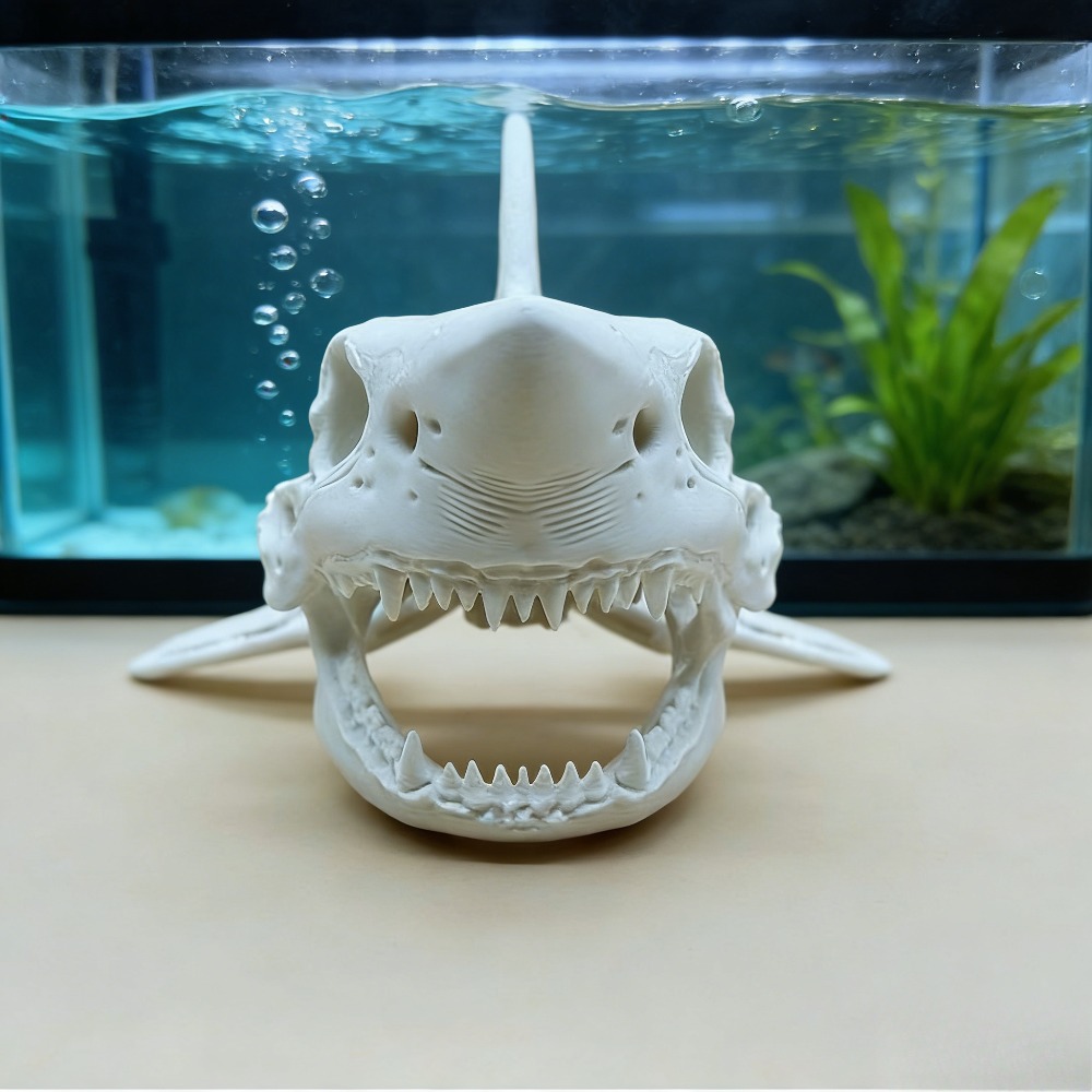 3D Printing Shark Skull Skelet - Aquarium Sand White incelemesi ve fiyatı