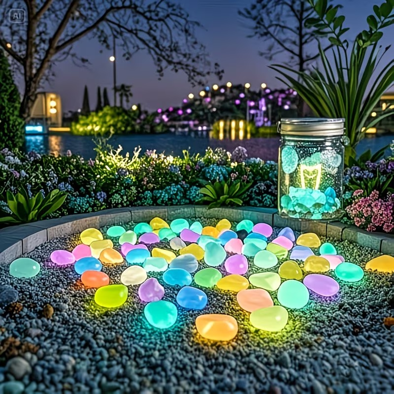 300PCS Luminous Pebble Set,0.9 - Aquarium Planted Plants incelemesi ve fiyatı