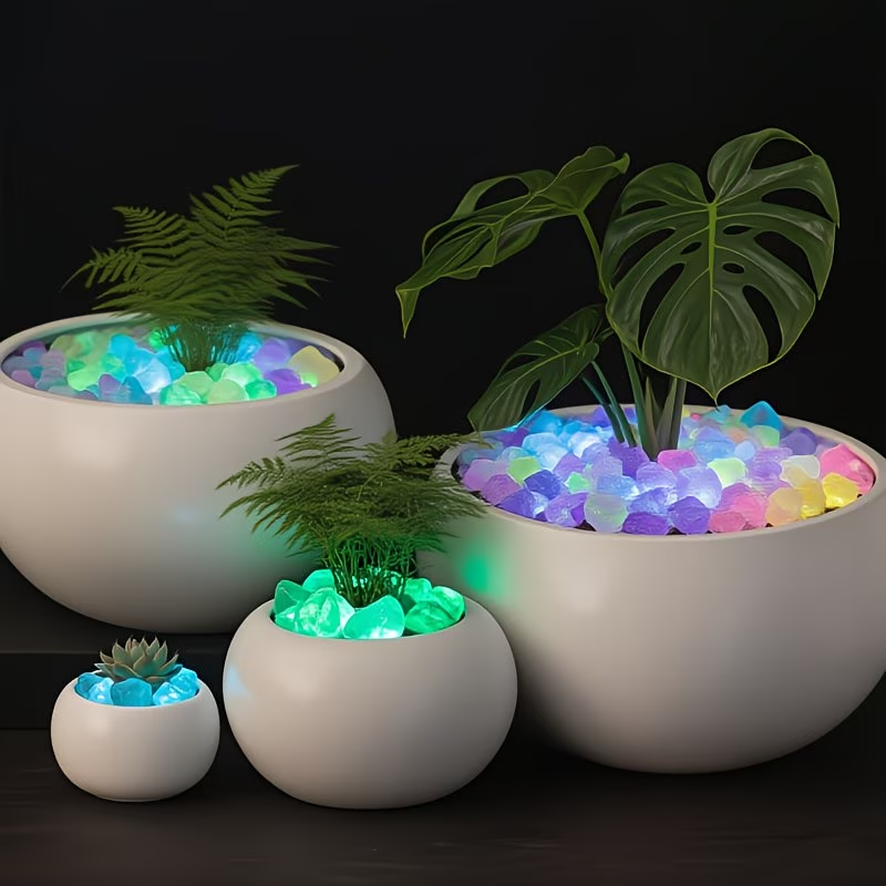 300PCS Luminous Pebble Set,0.9 - Aquarium Planted Plants incelemesi ve fiyatı