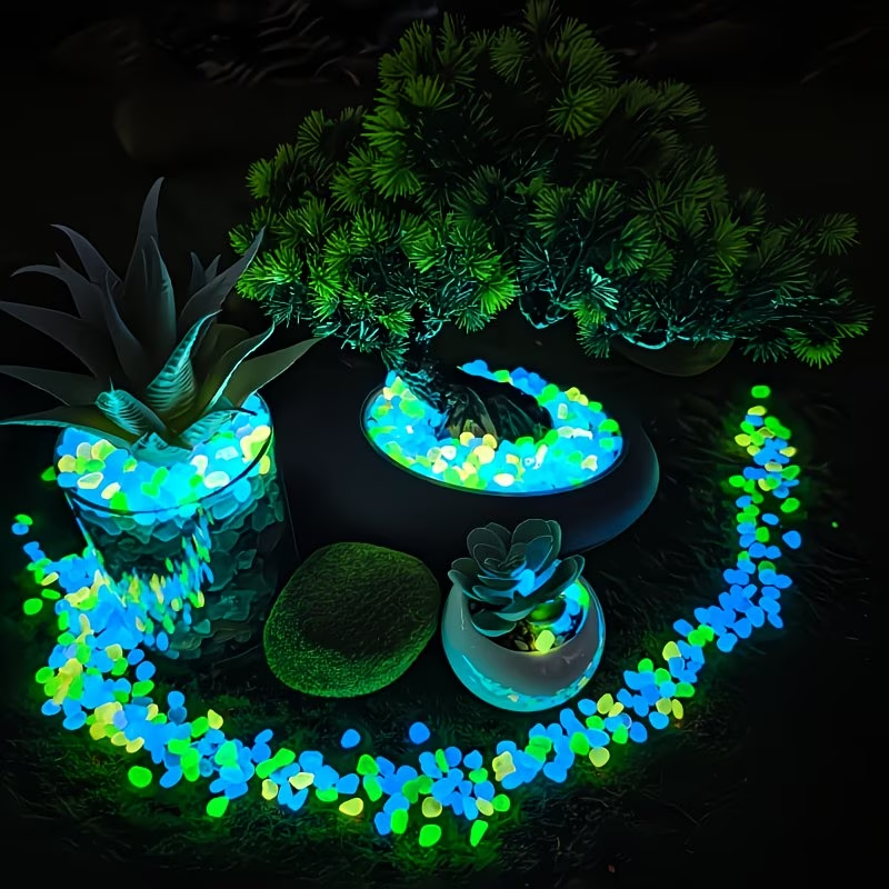 300PCS Luminous Pebble Set,0.9 - Aquarium Planted Plants incelemesi ve fiyatı