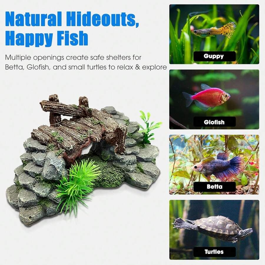 【New style】Aquarium Decor, Bet - Planted Aquarium For Betta incelemesi ve fiyatı