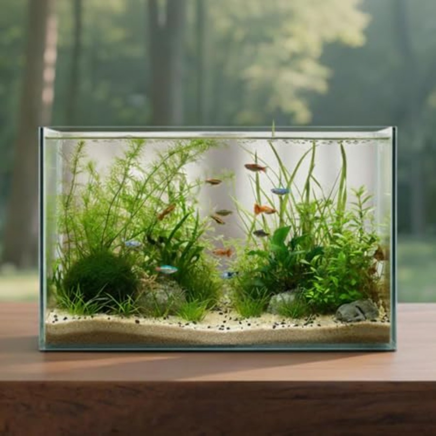 Glass Fish Tank Open-Back Lid  - Planted Aquarium For Betta incelemesi ve fiyatı