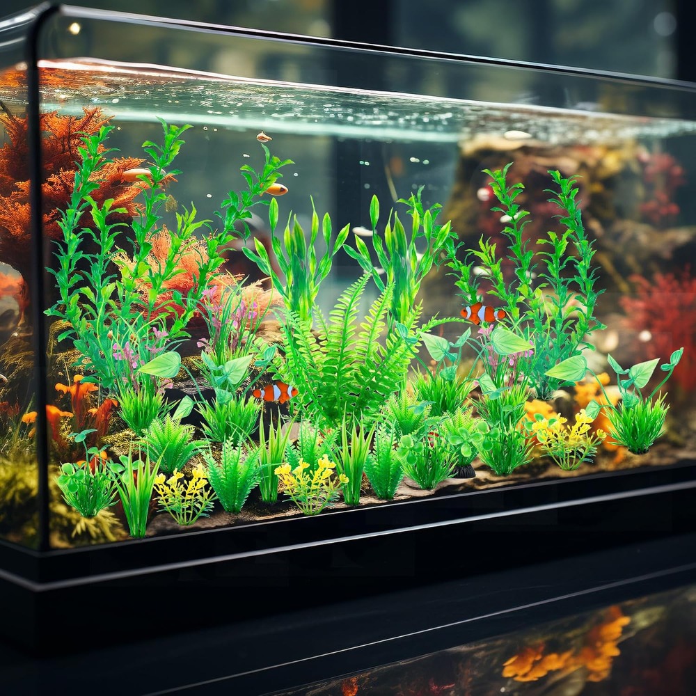 26 PCS Aquarium Artificial Gre - Planted Aquarium For Betta incelemesi ve fiyatı