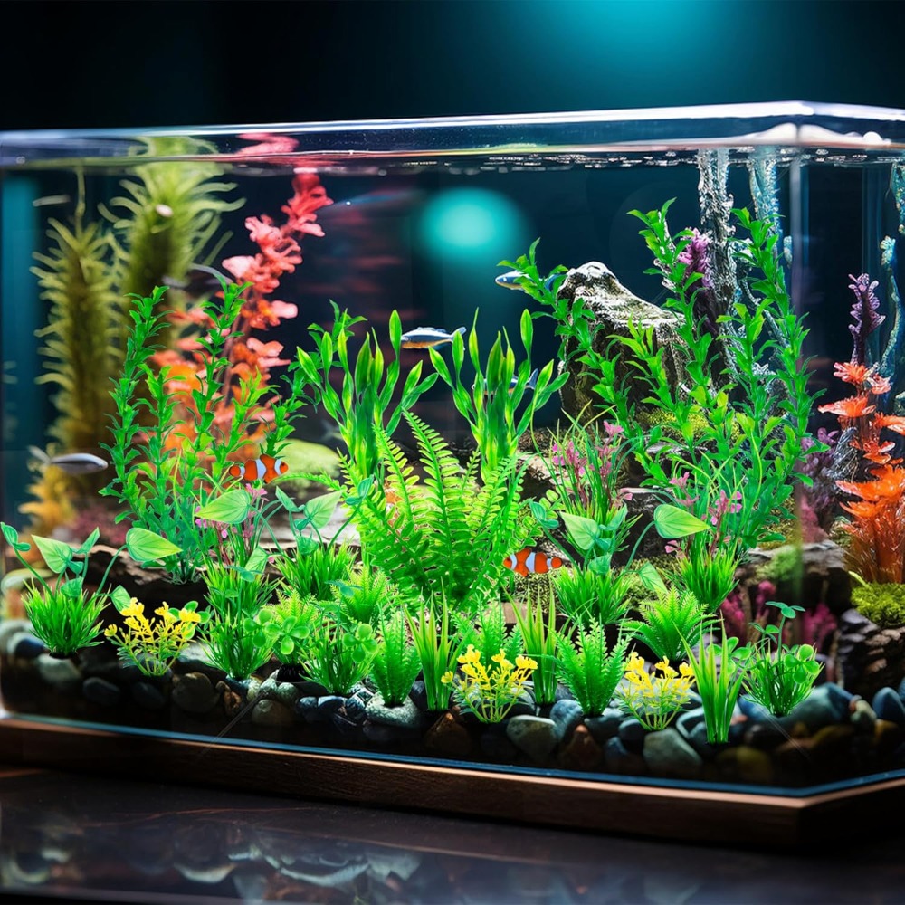 26 PCS Aquarium Artificial Gre - Planted Aquarium For Betta incelemesi ve fiyatı