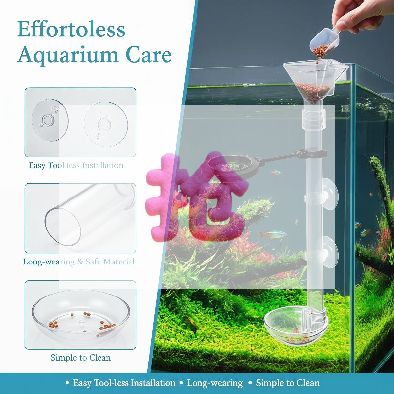 Telescopic Fish Tank Feeding T - Planted Aquarium Youtube incelemesi ve fiyatı
