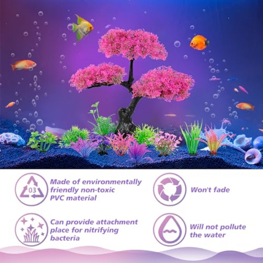 Aquarium Artificial Plastic Pl - Planted Aquarium For Betta incelemesi ve fiyatı