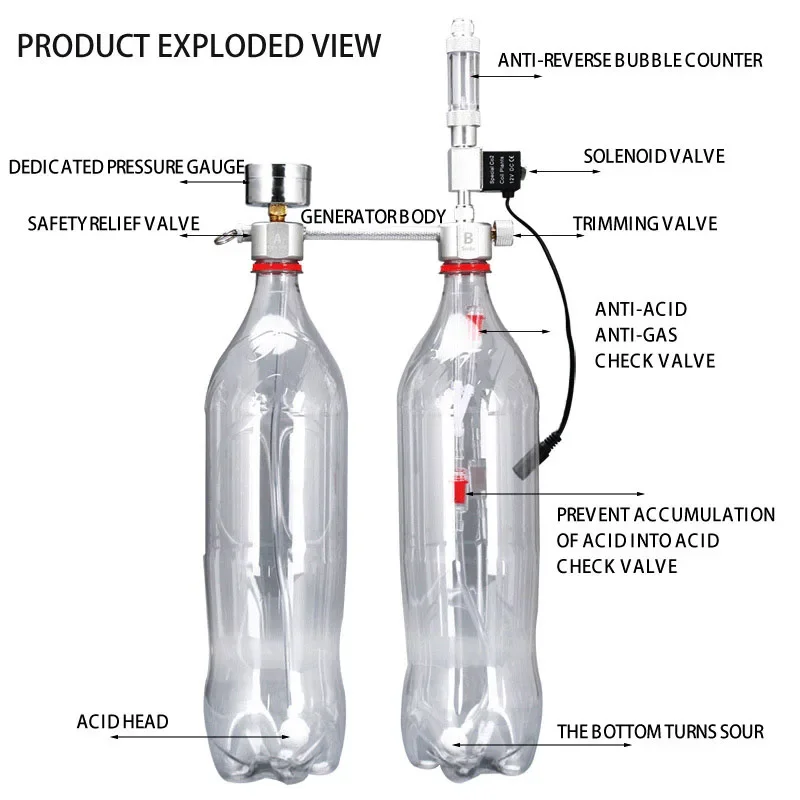 ZRDR Aquarium DIY CO2 generato - Glass Co2 Drop Checker incelemesi ve fiyatı