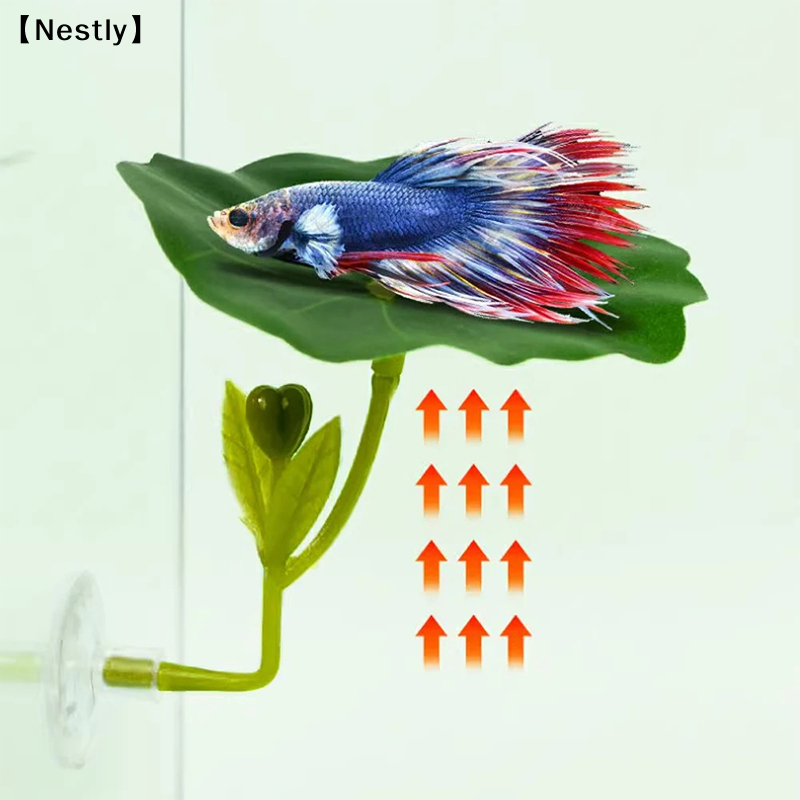 1Pc Green Leaf Hammock For Bet - Planted Aquarium For Betta incelemesi ve fiyatı