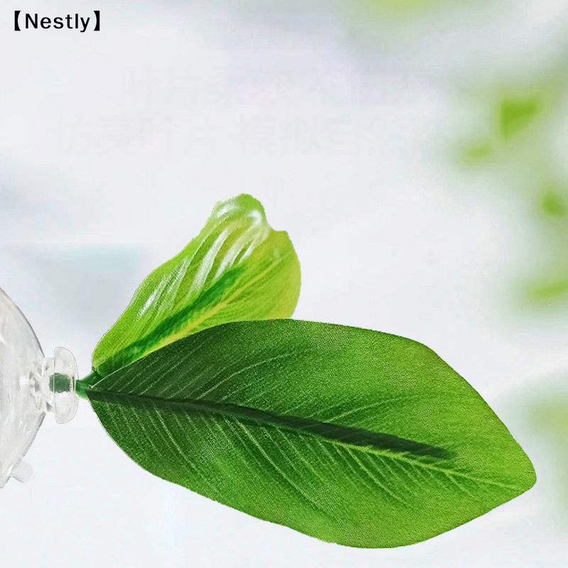 1Pc Green Leaf Hammock For Bet - Planted Aquarium For Betta incelemesi ve fiyatı