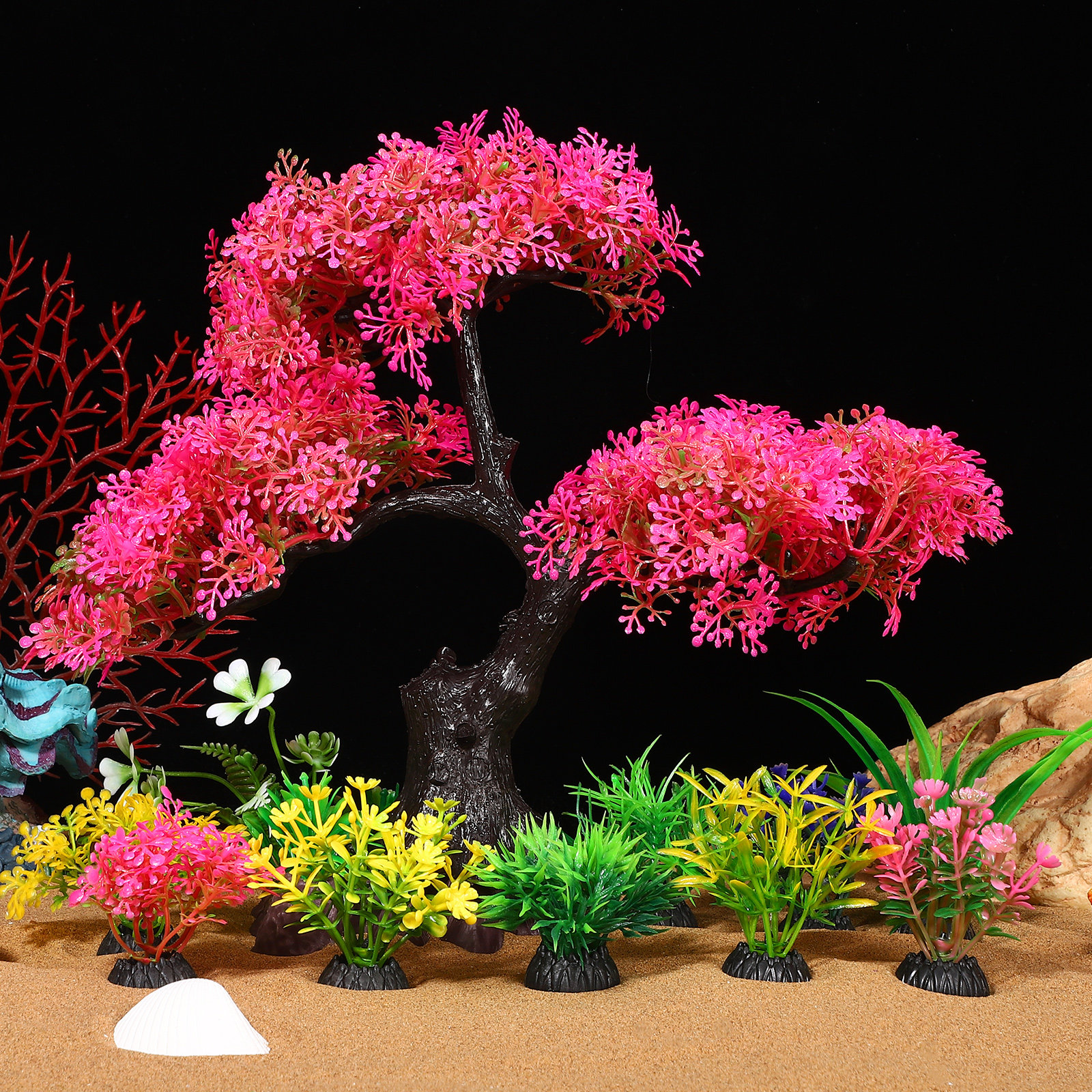 10Pcs Realistic Aquarium Plant - Planted Aquarium For Betta incelemesi ve fiyatı