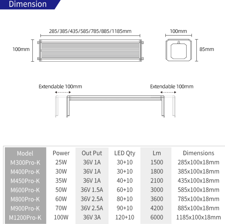 WEEK AQUA M Series 400mm Aquar - Aquarium Plant Light incelemesi ve fiyatı