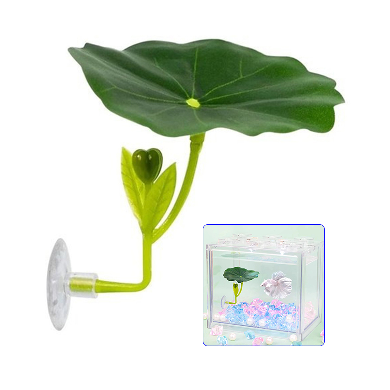 1Pc Green Leaf Hammock For Bet - Planted Aquarium For Betta incelemesi ve fiyatı