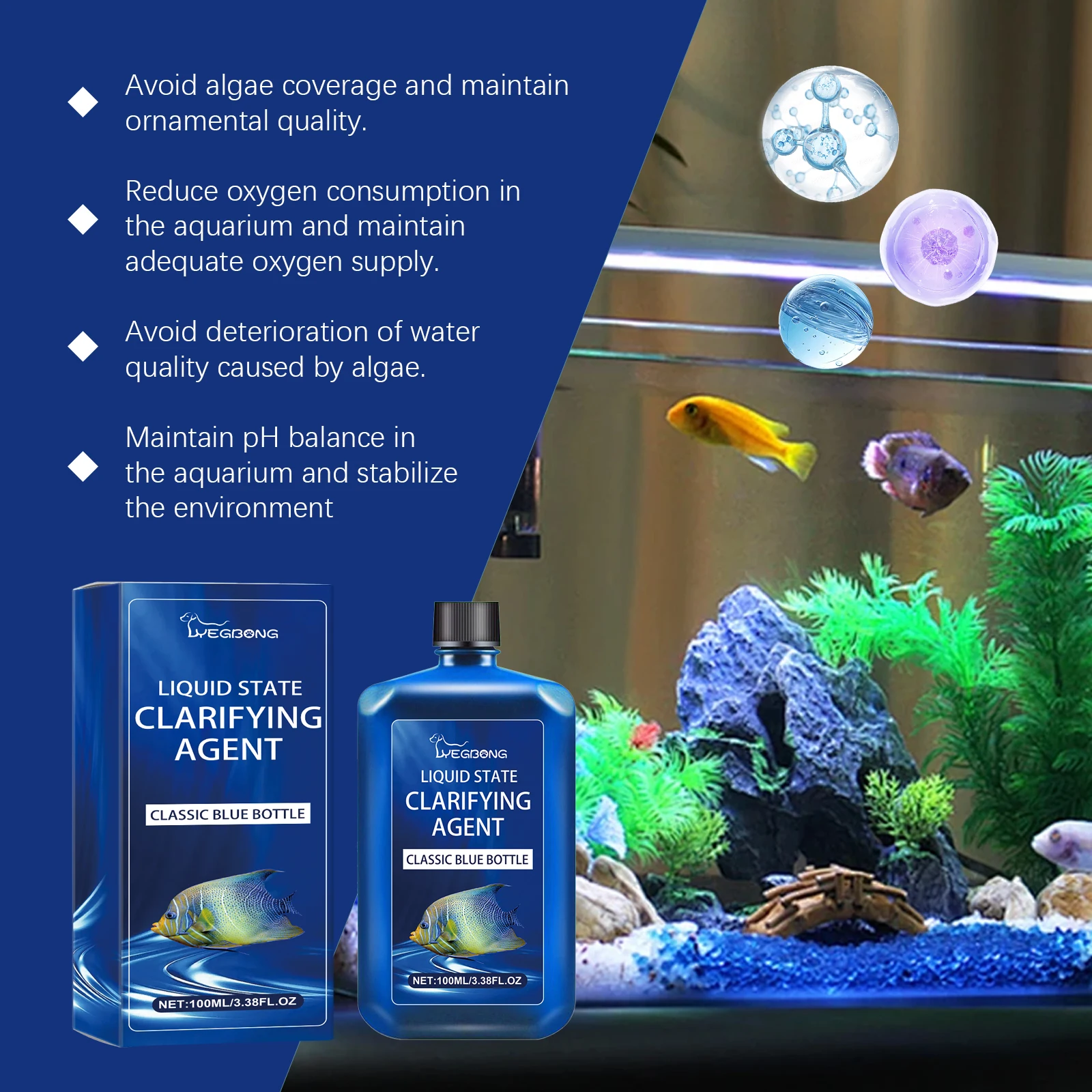 Aquarium Water Clarifier Fish  - Aquarium Plant Liquid Fertilizer incelemesi ve fiyatı