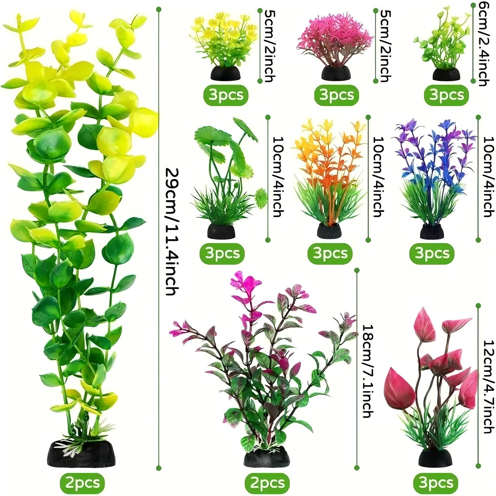 Aquarium Decor Set Artificial  - Planted Aquarium Aquascape incelemesi ve fiyatı