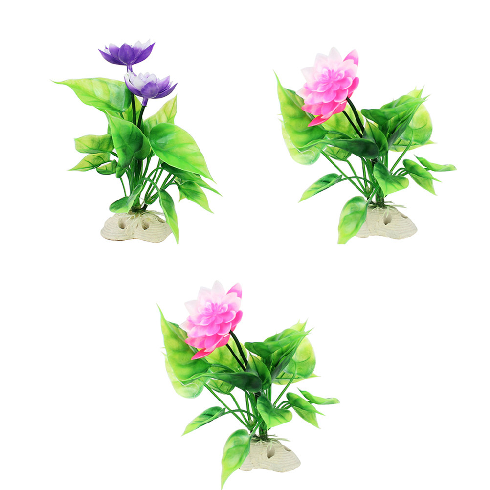3Pcs Realistic Lotus Aquarium  - Planted Aquarium Freshwater incelemesi ve fiyatı