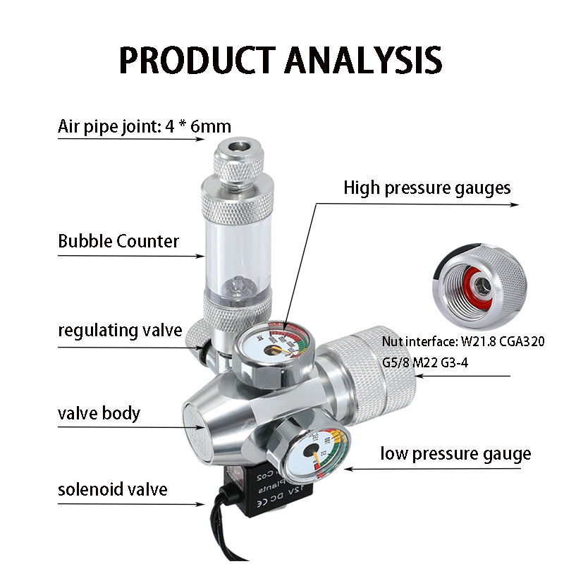 New DIY Aquarium CO2 Regulator - Glass Co2 Drop Checker incelemesi ve fiyatı