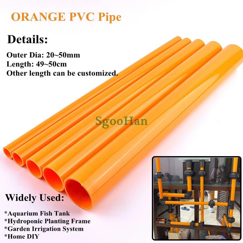 2pcs Orange OD 20~50mm PVC Pip - Planted Aquarium Youtube incelemesi ve fiyatı